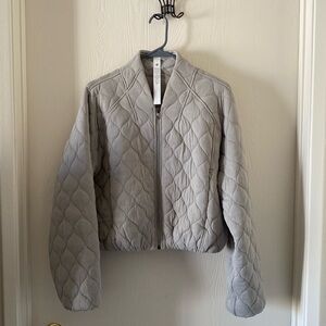 Lululemon Quilted Bomber Jacket 6 Riverstone